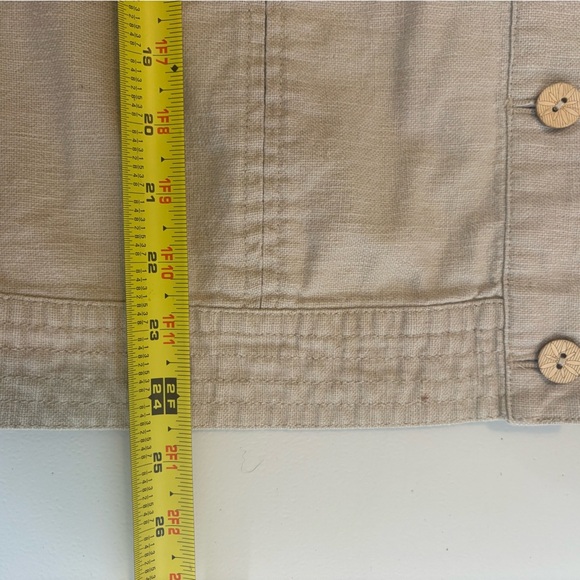 Sigrid Olsen Linen Chore Jacket Size 14 0350 - Picture 10 of 10